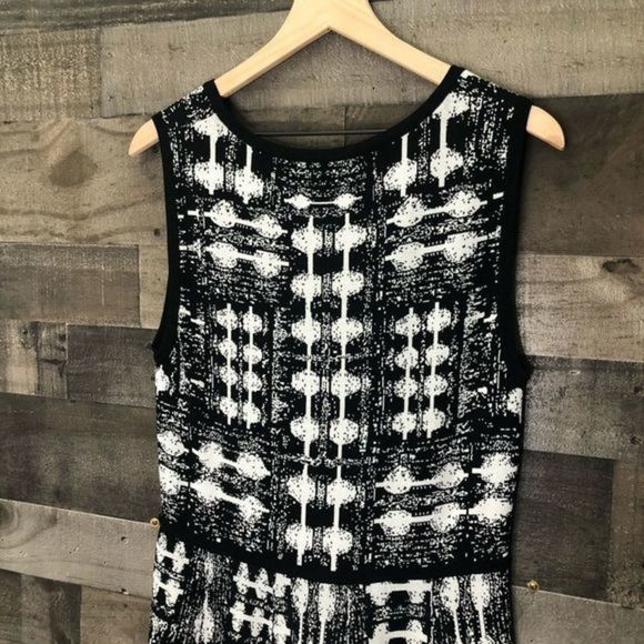 Carmen Marc Valvo Fit snd Flare Knit Skater Dress - Picture 8 of 10